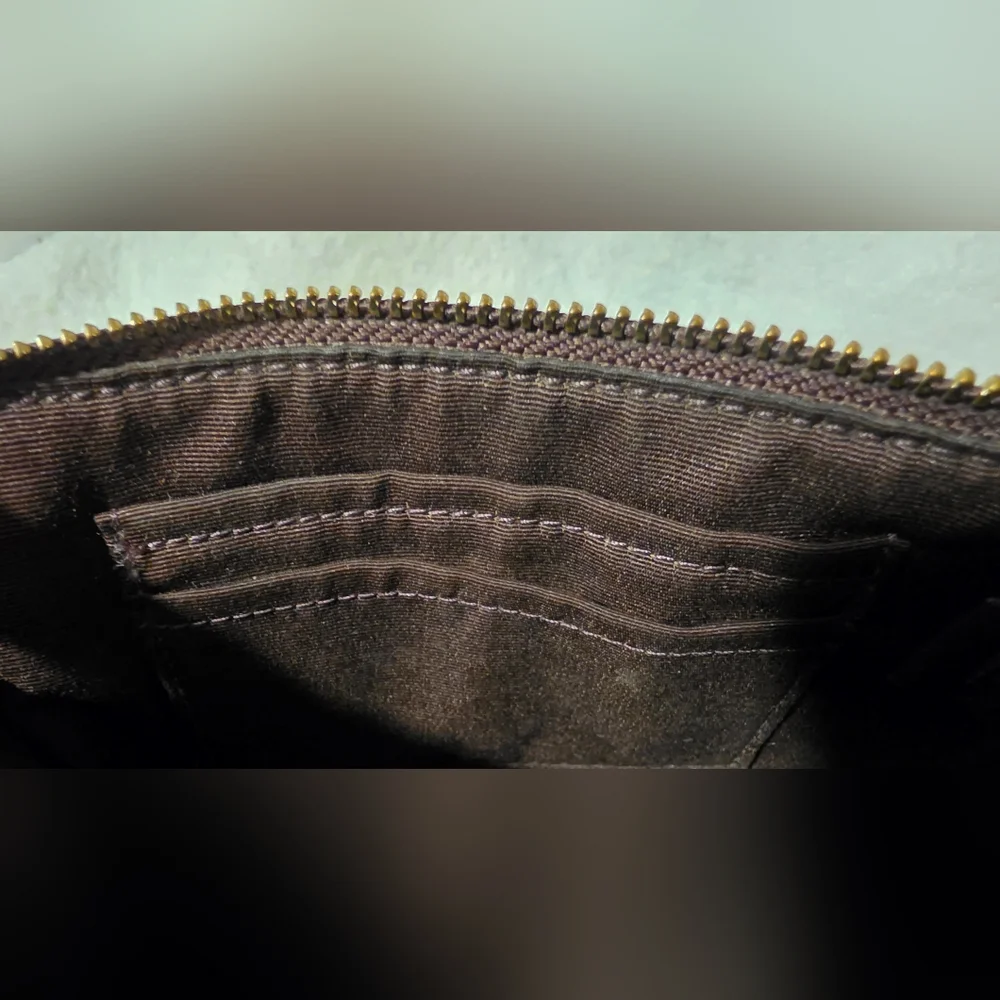 Coach Brown Floral Wristlet (No Call Outs) - Picture 3 of 5